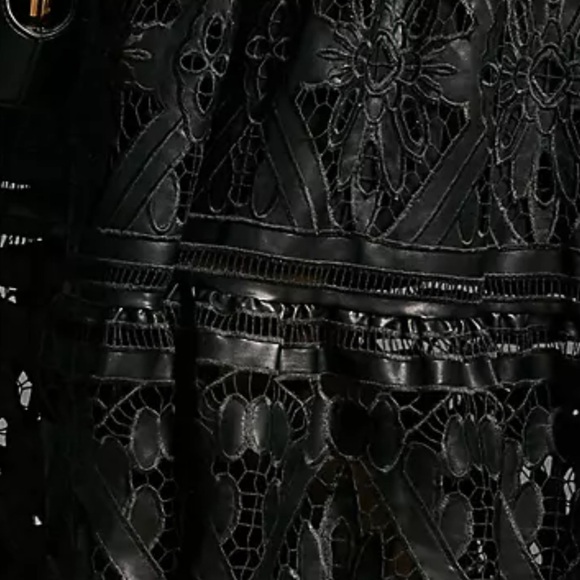 The Somerset Maxi Dress: Faux Leather Embroidered Edition 🔥 - Picture 11 of 13